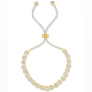 INC Crystal Ball Slider Bracelet Gold